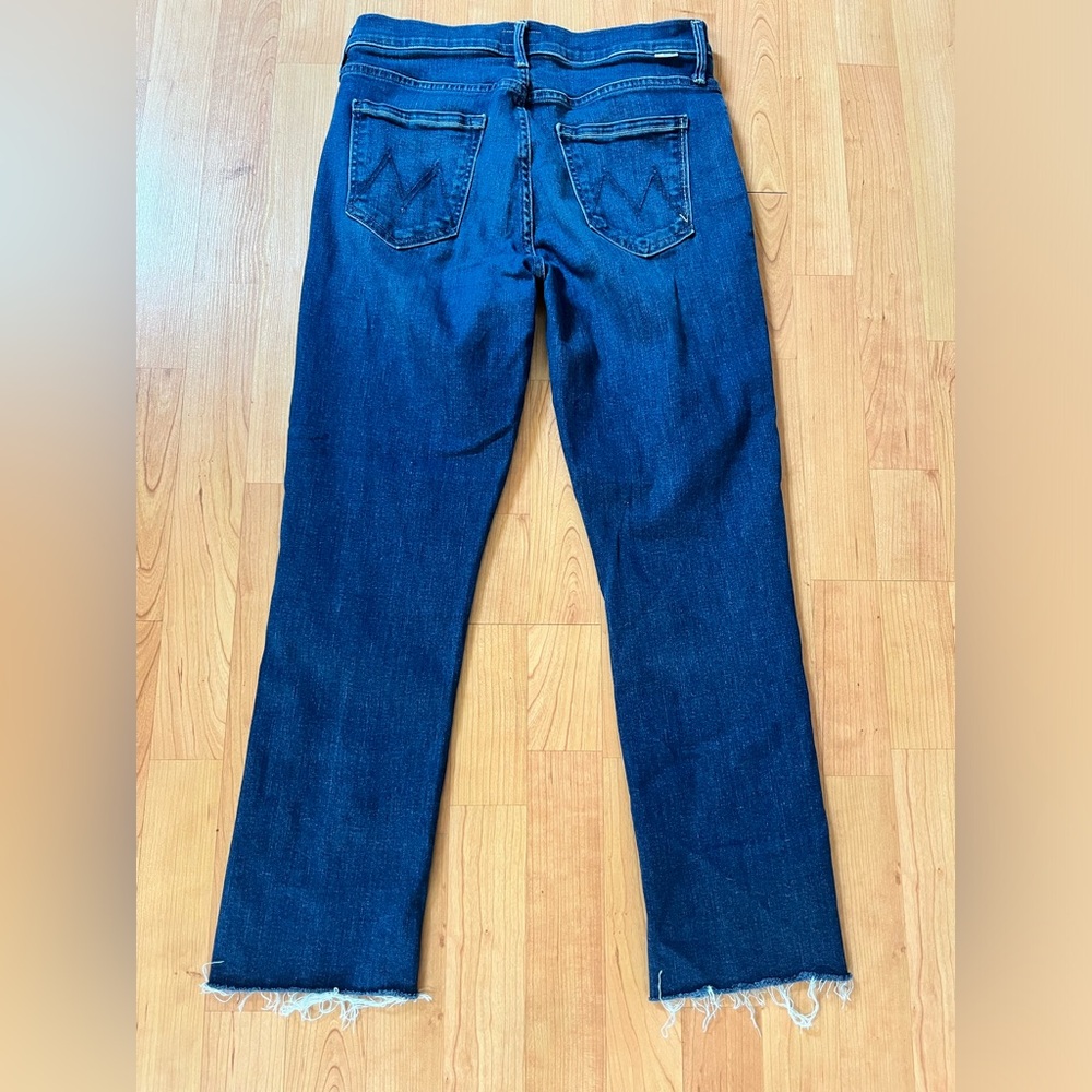 MOTHER Women's The Mid Rise Dazzler Ankle Fray Nothing Between Us Jeans - Picture 7 of 8